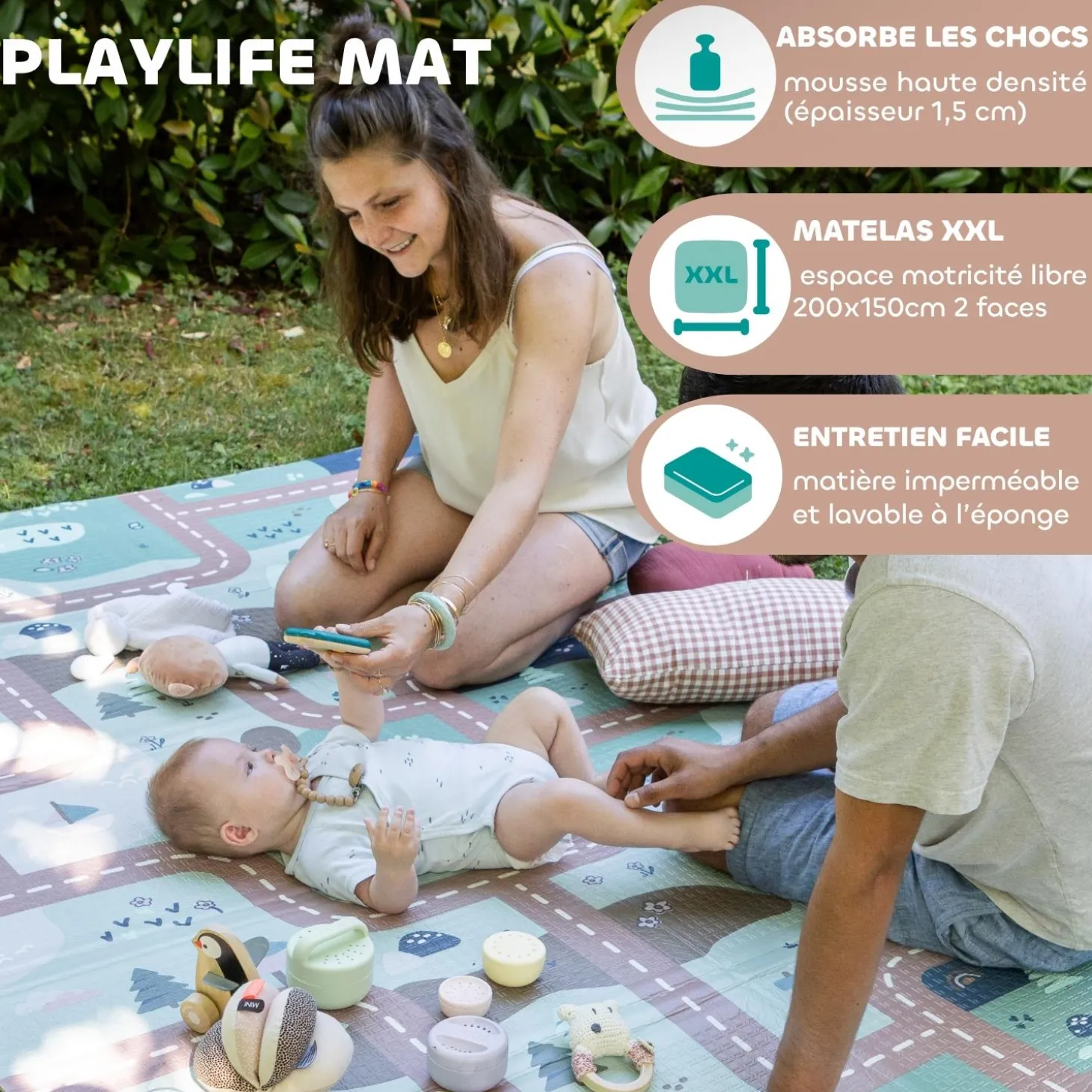 Béaba Tapis de Motricité XL Reversible Play Life Arch