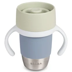 Béaba Tasse d'apprentissage Inox Click & Drink Galet