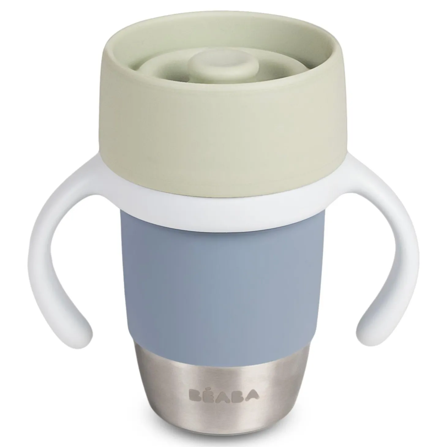 Béaba Tasse d'apprentissage Inox Click & Drink Galet