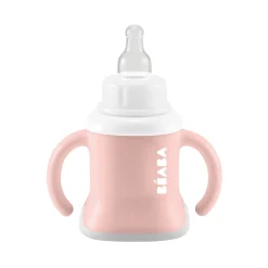 Béaba                    Tasse evoluclip 3 en 1    Old Pink