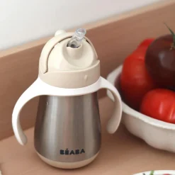 Béaba Tasse Paille Inox Clay Earth 250 ml