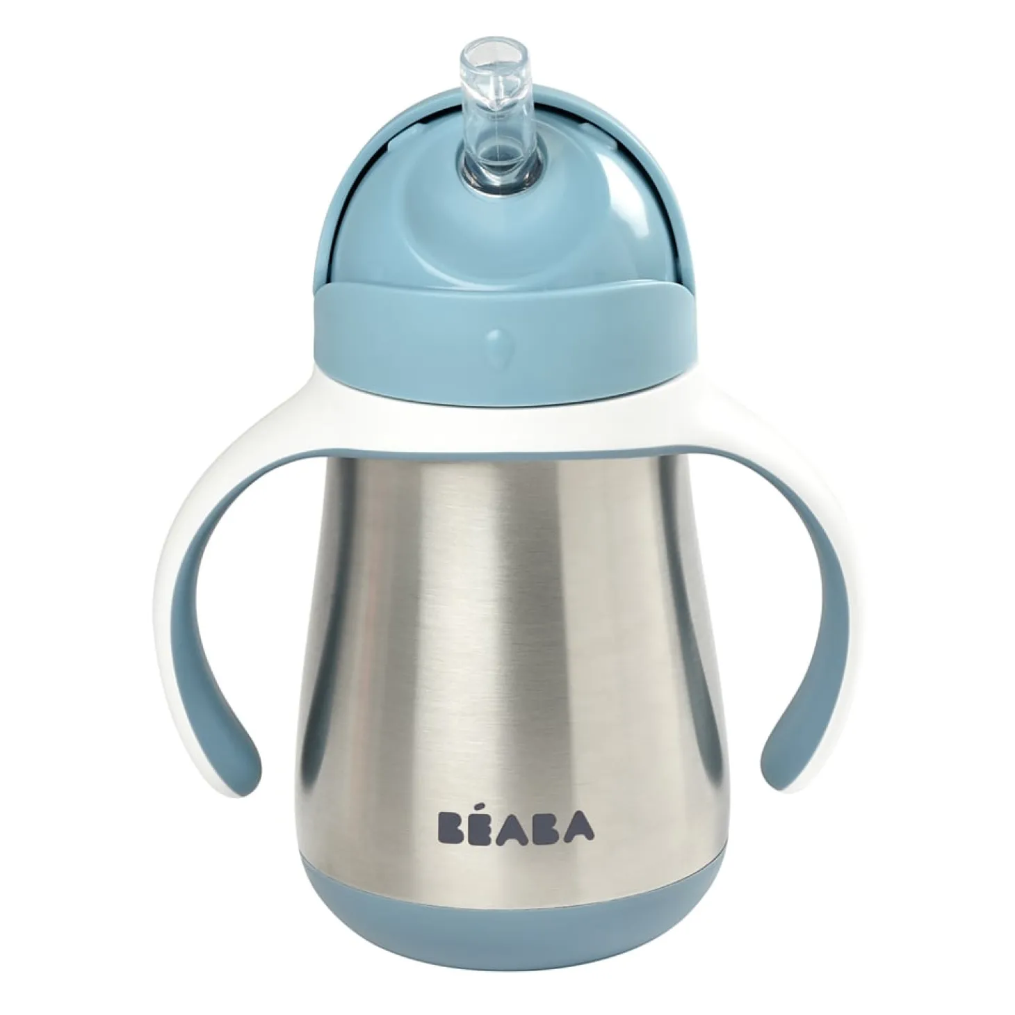 Béaba Tasse Paille Inox Windy Blue 250 ml