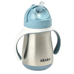Béaba Tasse Paille Inox Windy Blue 250 ml
