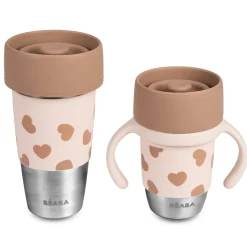 Béaba 2 Tasses Inox Click & Drink Mini & Me BigLove