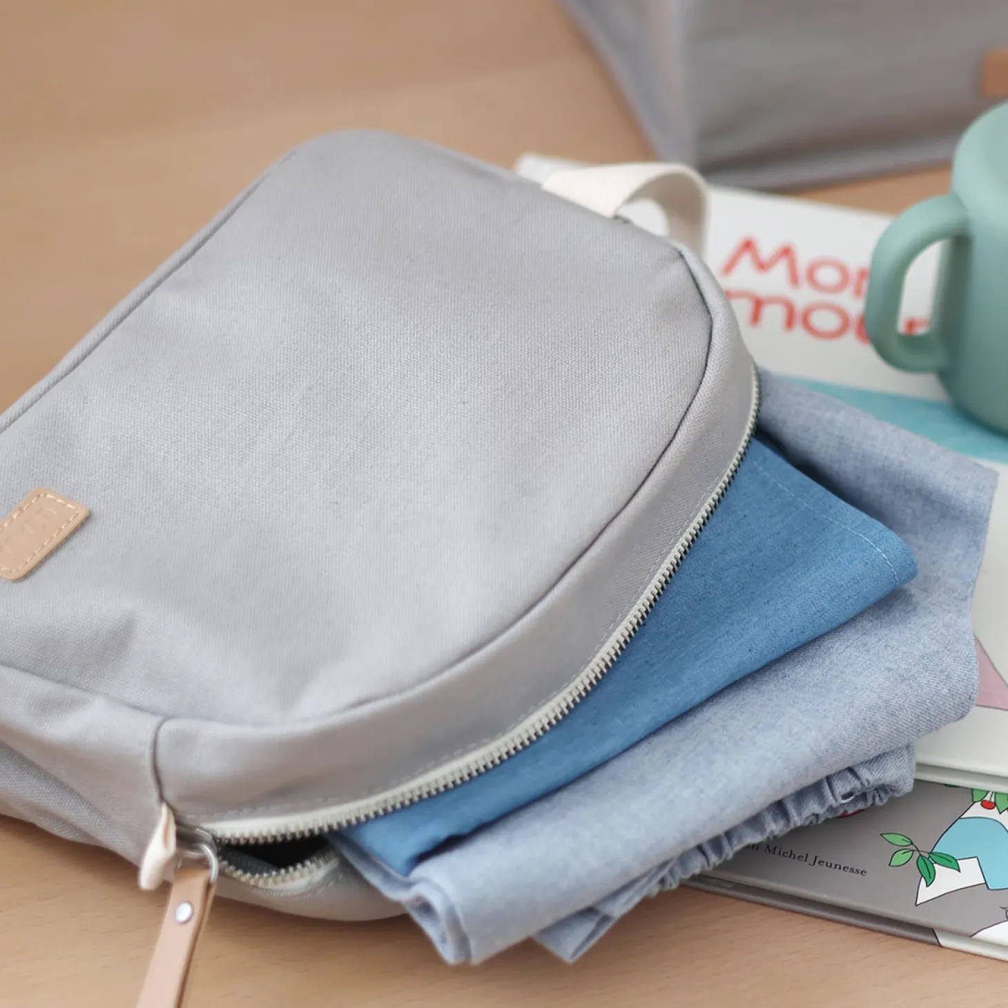 Béaba Trousse de toilette canvas Gris Perle