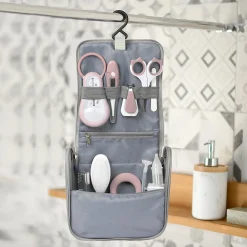 Béaba Trousse de toilette nomade 9 accessoires Old Pink