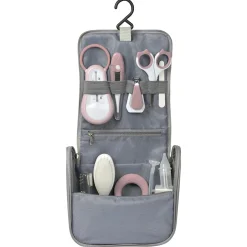 Béaba Trousse de toilette nomade 9 accessoires Old Pink