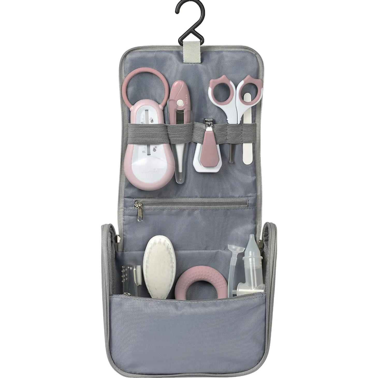 Béaba Trousse de toilette nomade 9 accessoires Old Pink