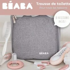Béaba Trousse de Toilette Nomade 10 Accessoires Old Pink