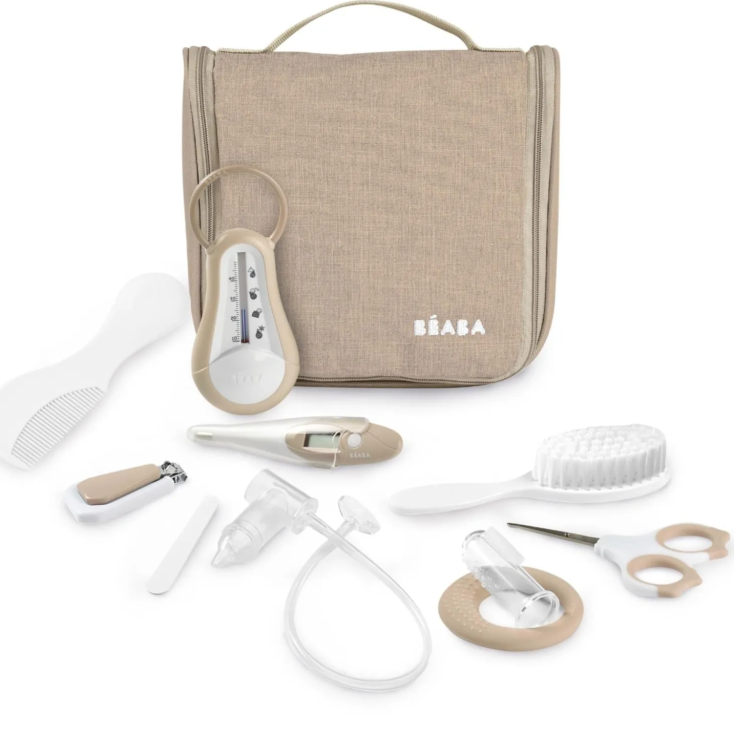 Béaba Trousse de Toilette Nomade 10 Accessoires Clay Earth