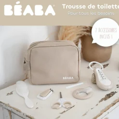 Béaba Trousse de Toilette Nomade 7 Accessoires Clay Earth