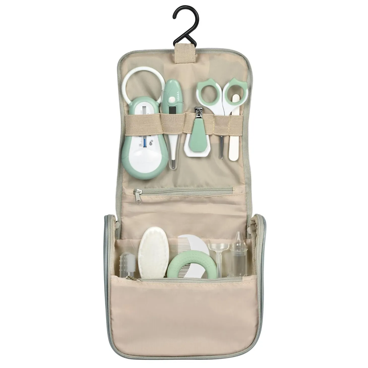 Béaba Trousse de Toilette Nomade 10 Accessoires Sage Green
