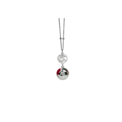 Babireva Bola de grossesse avec chaîne Classique Argent