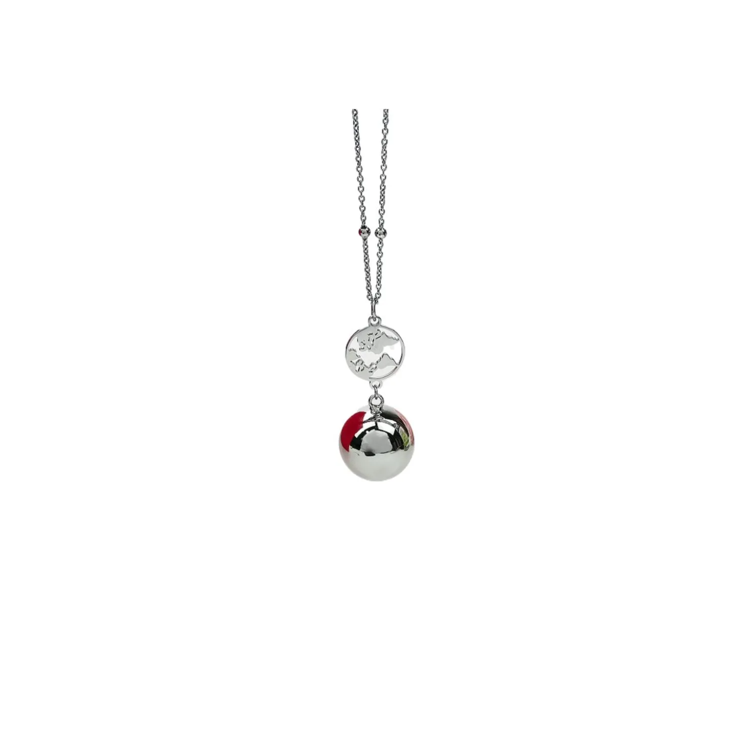 Babireva Bola de grossesse avec chaîne Classique Argent