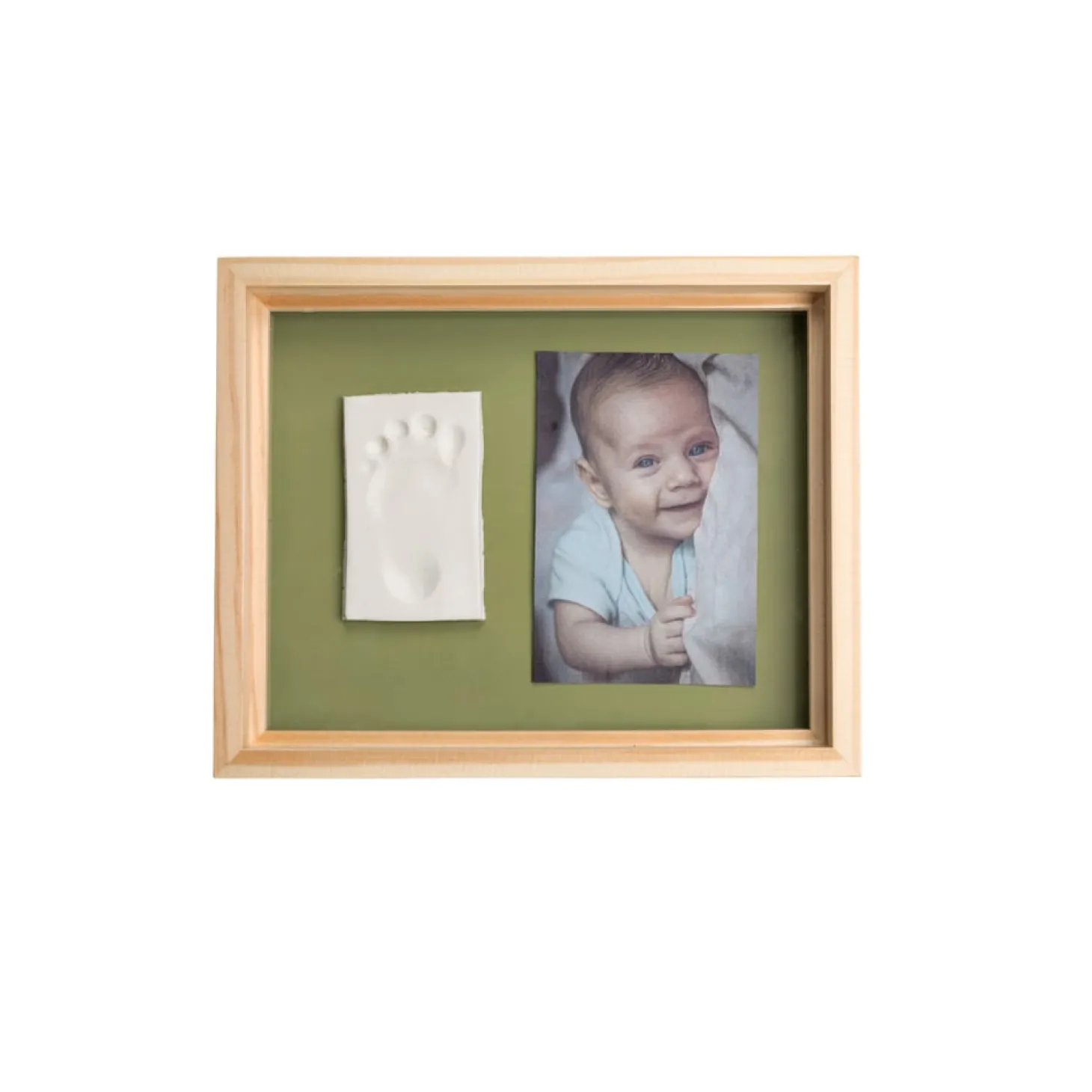 Baby Art Cadre bois Vert/Orange