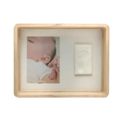 Baby Art Cadre renfoncé empreinte bébé Wooden