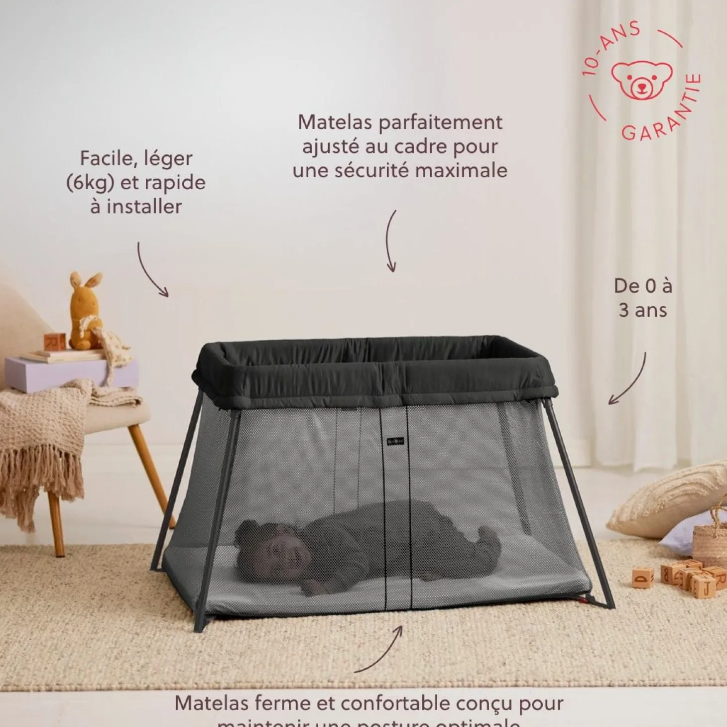 BabyBjörn Lit parapluie Light Noir