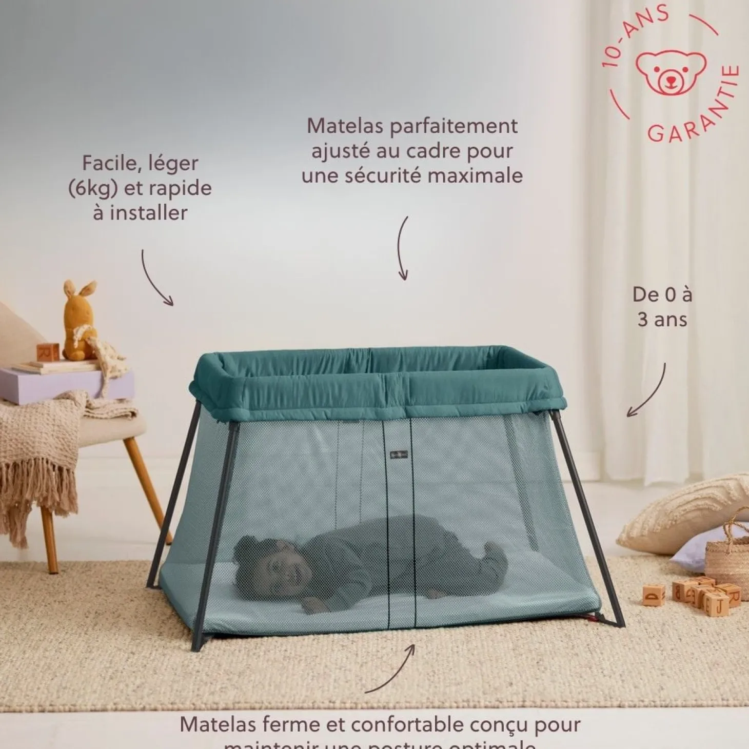BabyBjörn Lit parapluie Light Vert Foncé