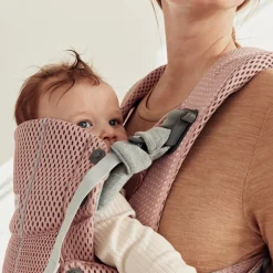 BabyBjörn Porte-bébé Harmony Mesh 3D Rose Poudré