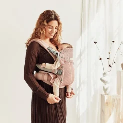 BabyBjörn Porte-bébé Harmony Mesh 3D Rose Poudré