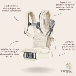 BabyBjörn                    Porte-bébé Harmony Mesh 3D    Crème