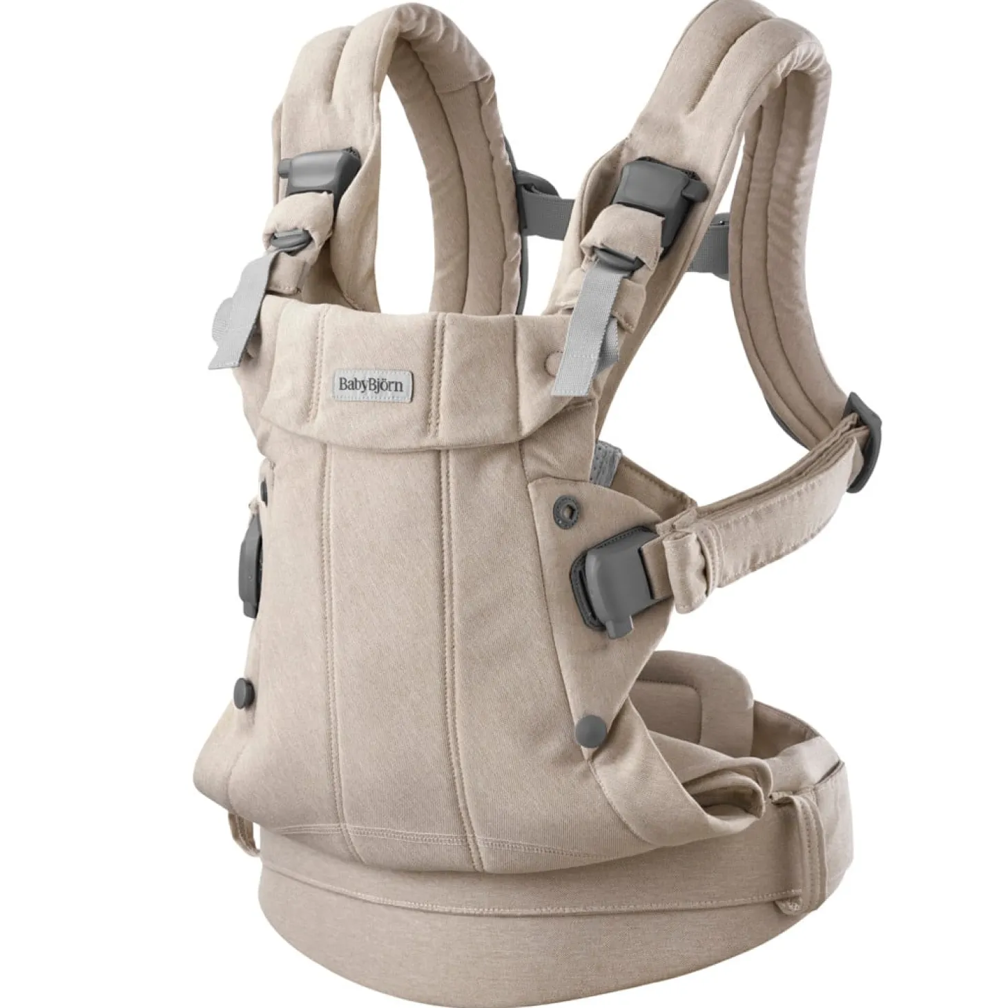 BabyBjörn Porte-bébé harmony mélange tissé chiné Beige Clair
