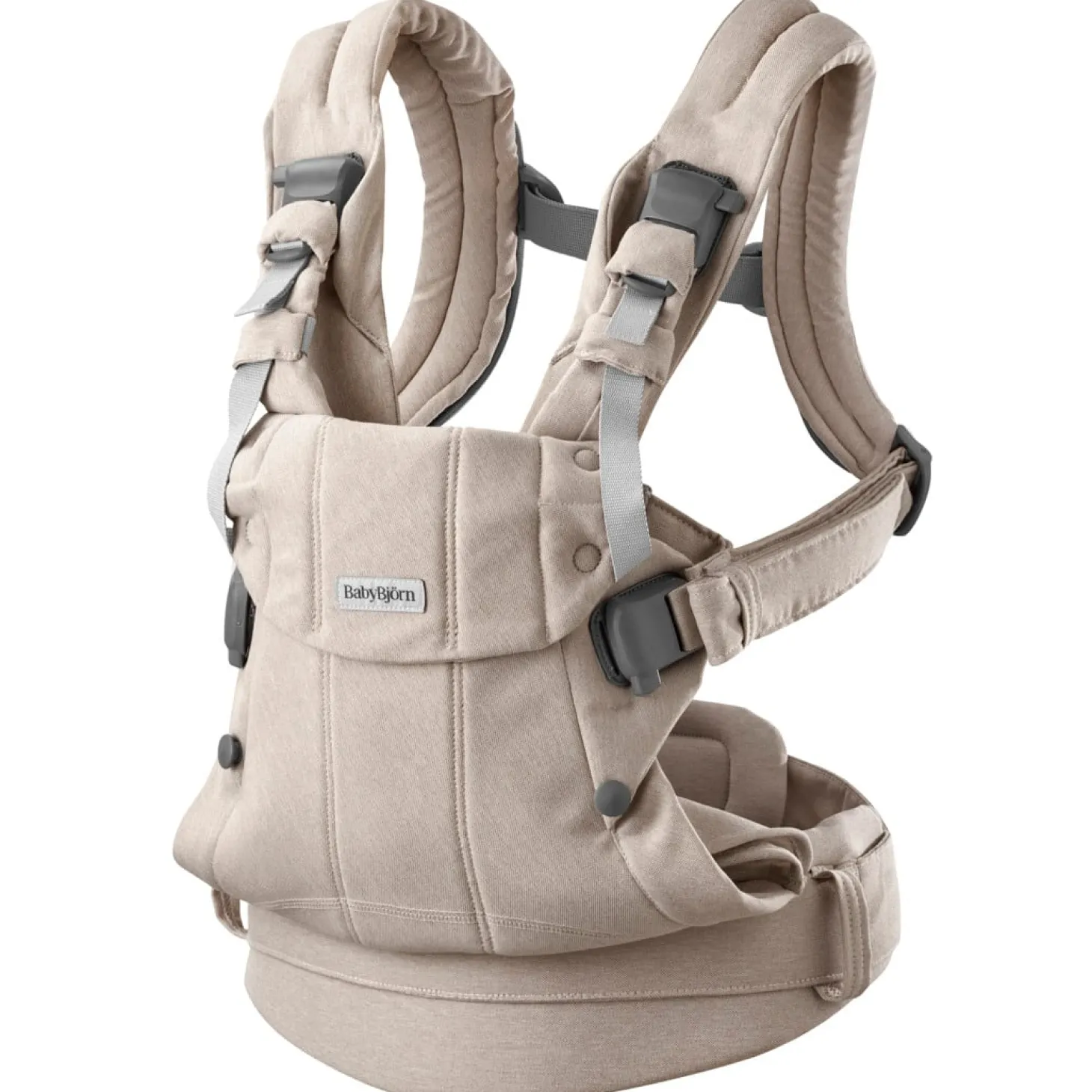 BabyBjörn Porte-bébé harmony mélange tissé chiné Beige Clair