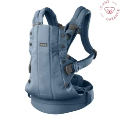 BabyBjörn Porte-bébé harmony mélange tissé chiné Bleu clair