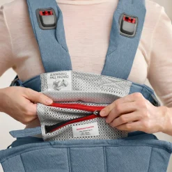 BabyBjörn Porte-bébé harmony mélange tissé chiné Bleu clair
