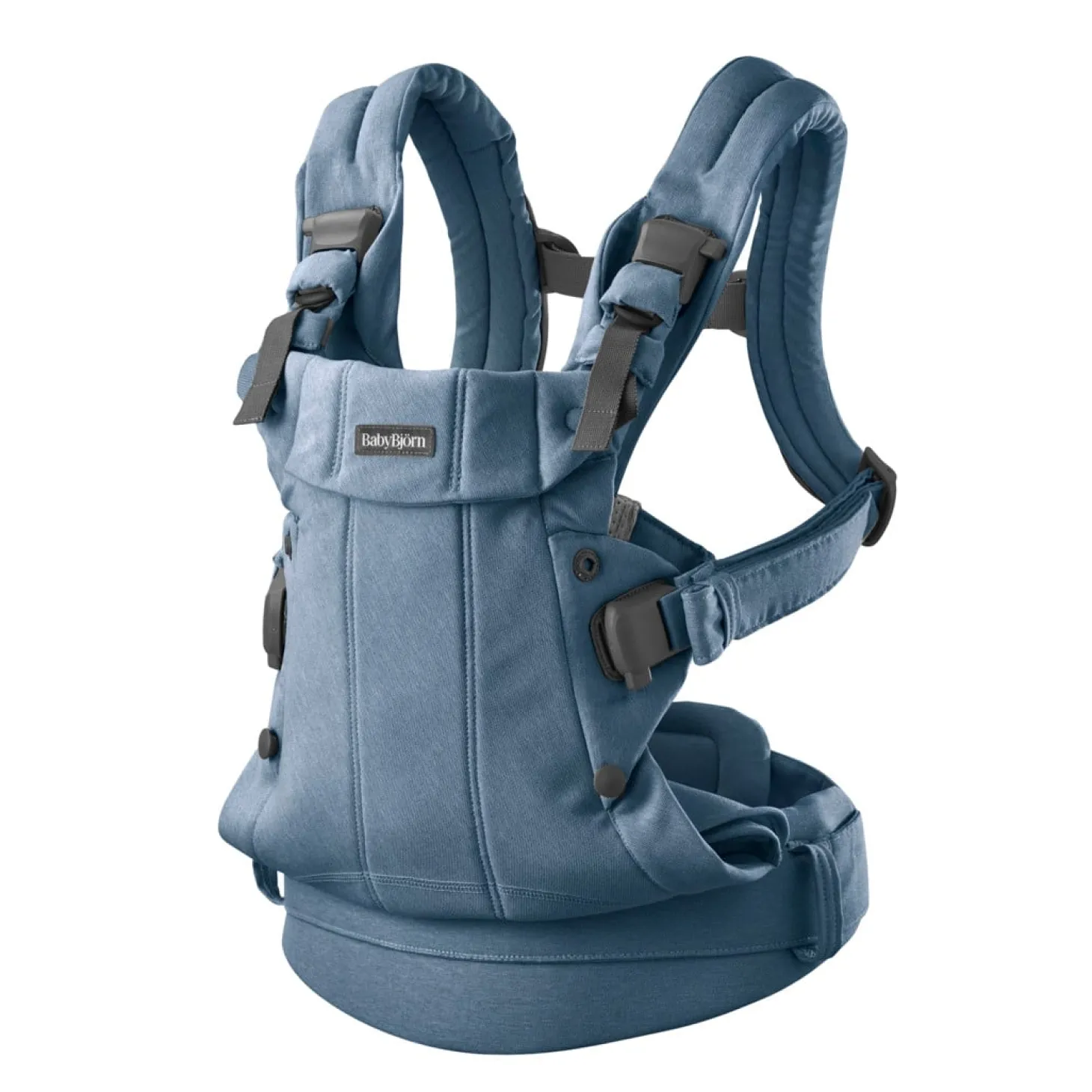 BabyBjörn Porte-bébé harmony mélange tissé chiné Bleu clair