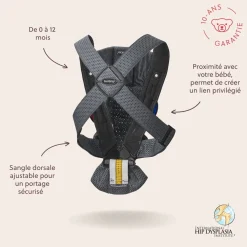 BabyBjörn                    Porte-bébé Mini    Anthracite, Mesh 3D