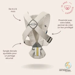 BabyBjörn Porte-bébé Mini Jersey Beige Clair