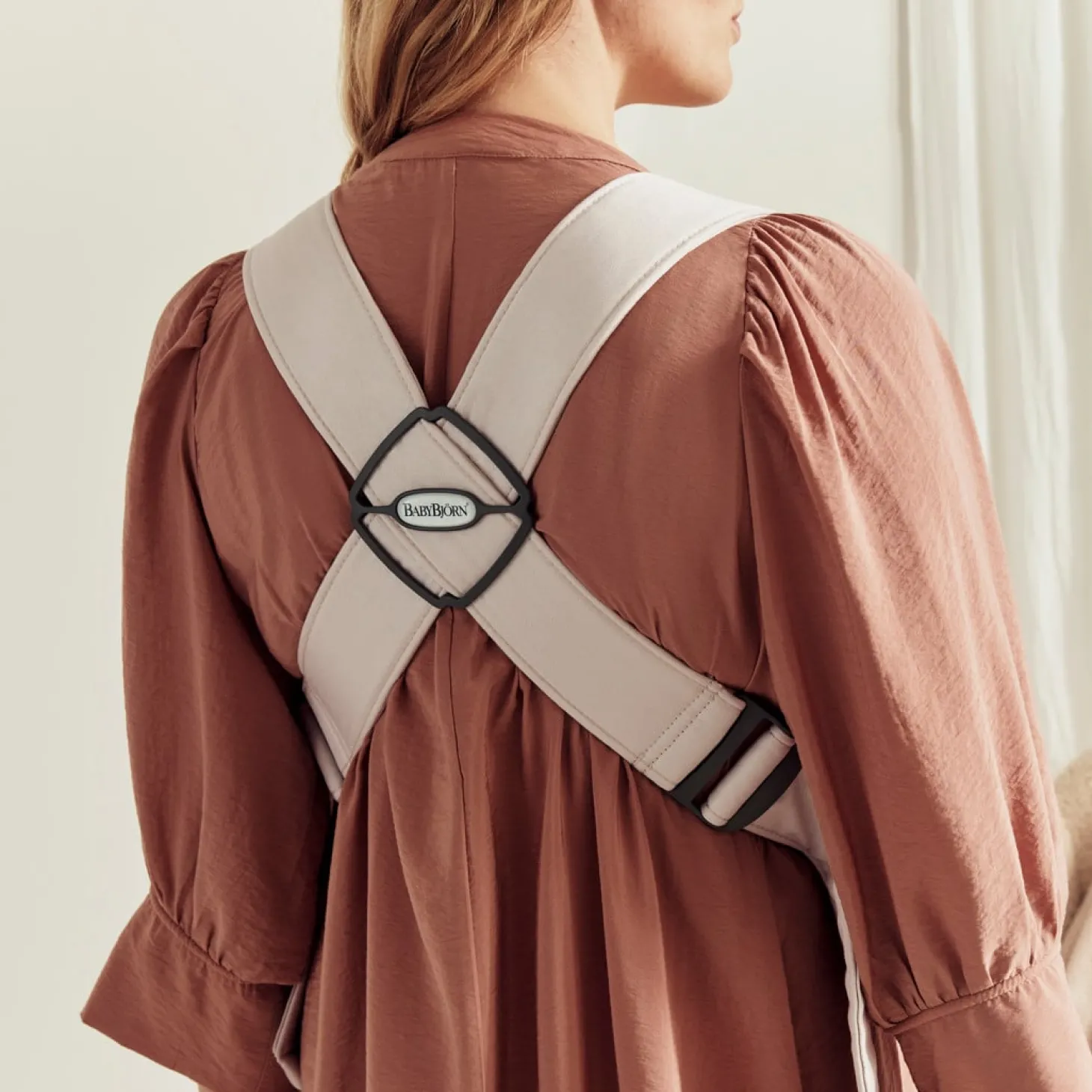 BabyBjörn Porte-bébé Mini Jersey Beige Clair