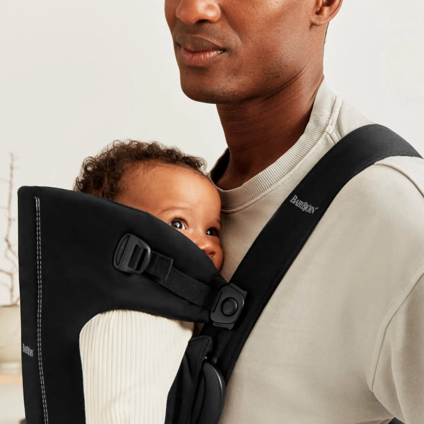 BabyBjörn Porte-bébé mini tissé Noir