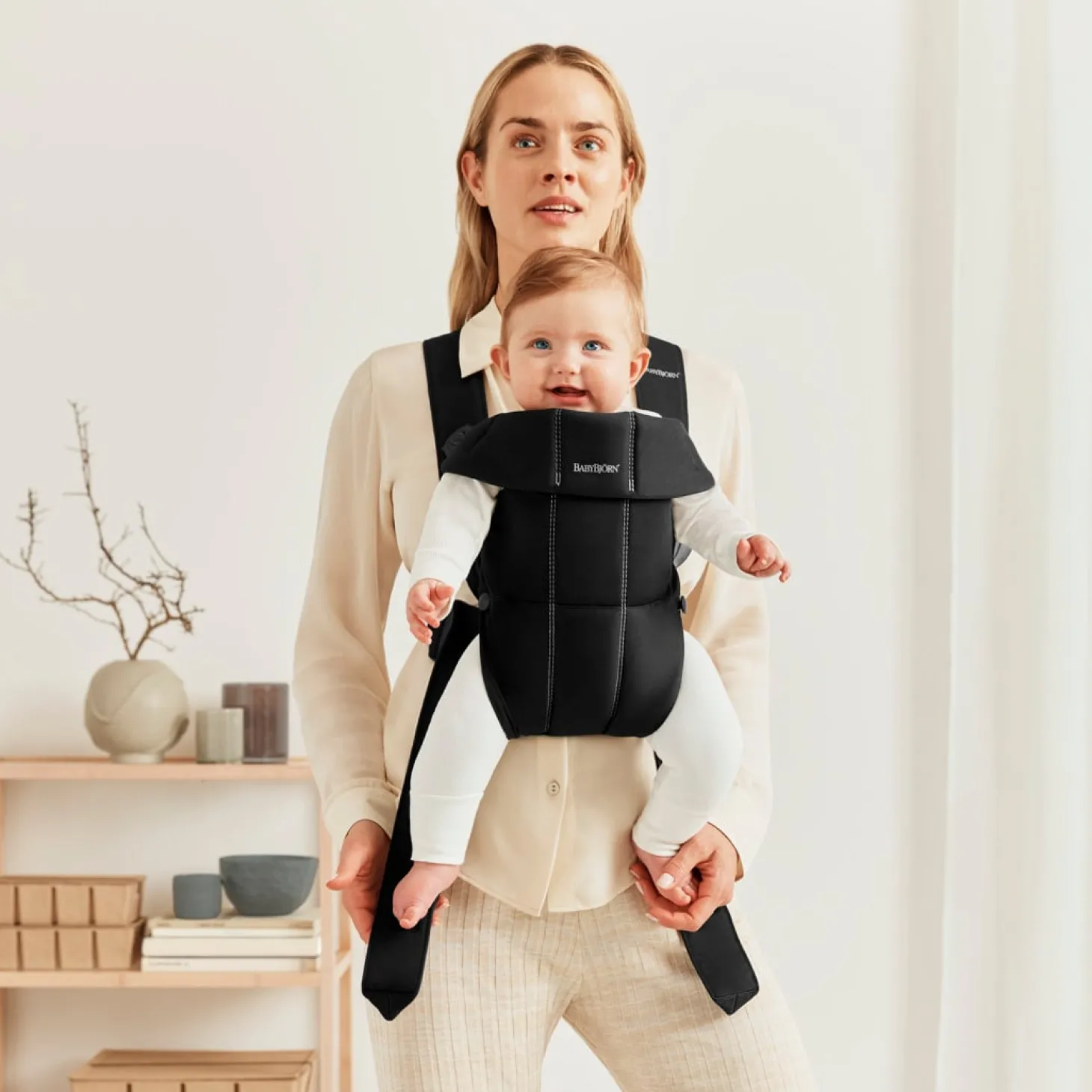BabyBjörn Porte-bébé mini tissé Noir