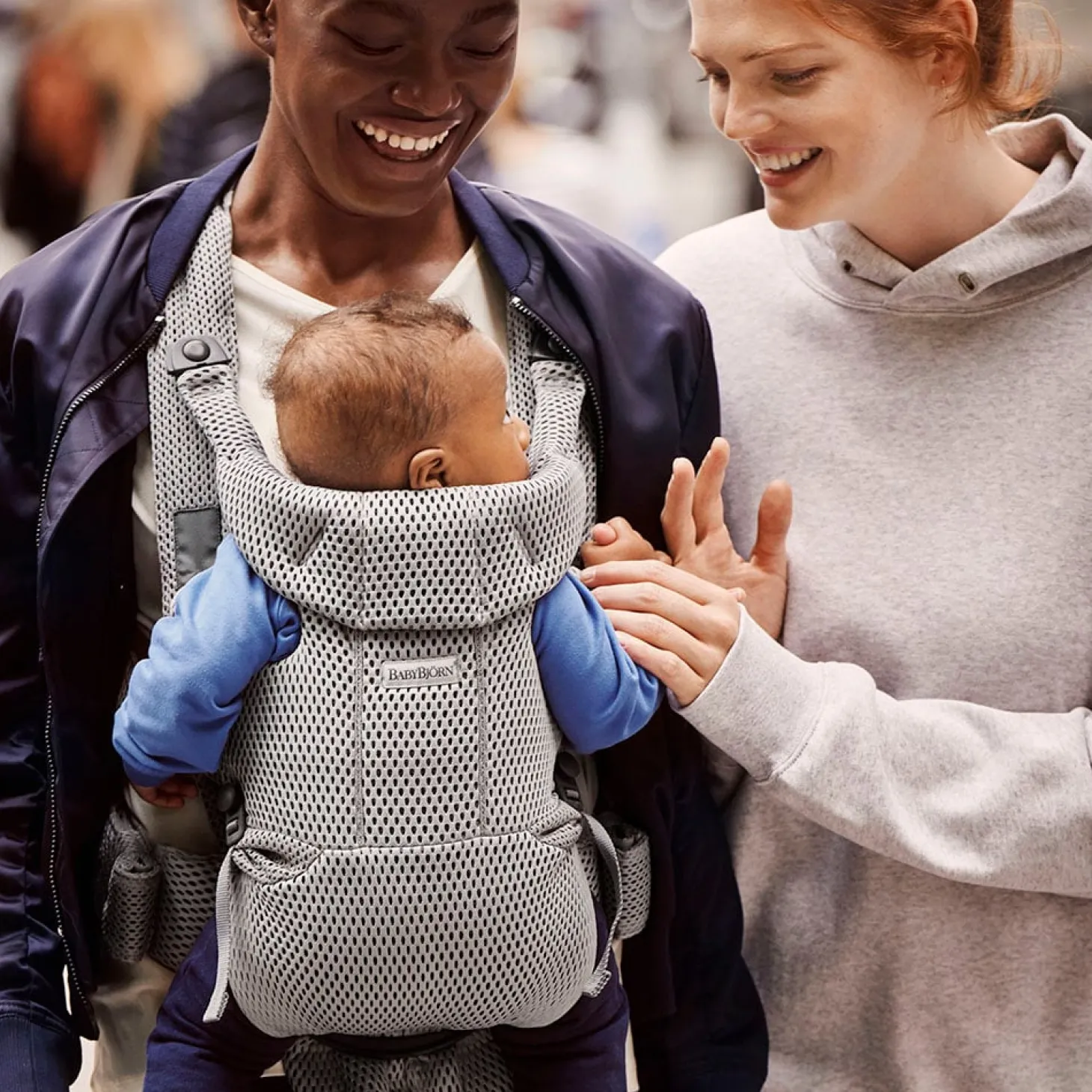 BabyBjörn Porte-bébé Move Gris, Mesh 3D