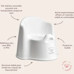 BabyBjörn Pot fauteuil Blanc/Gris