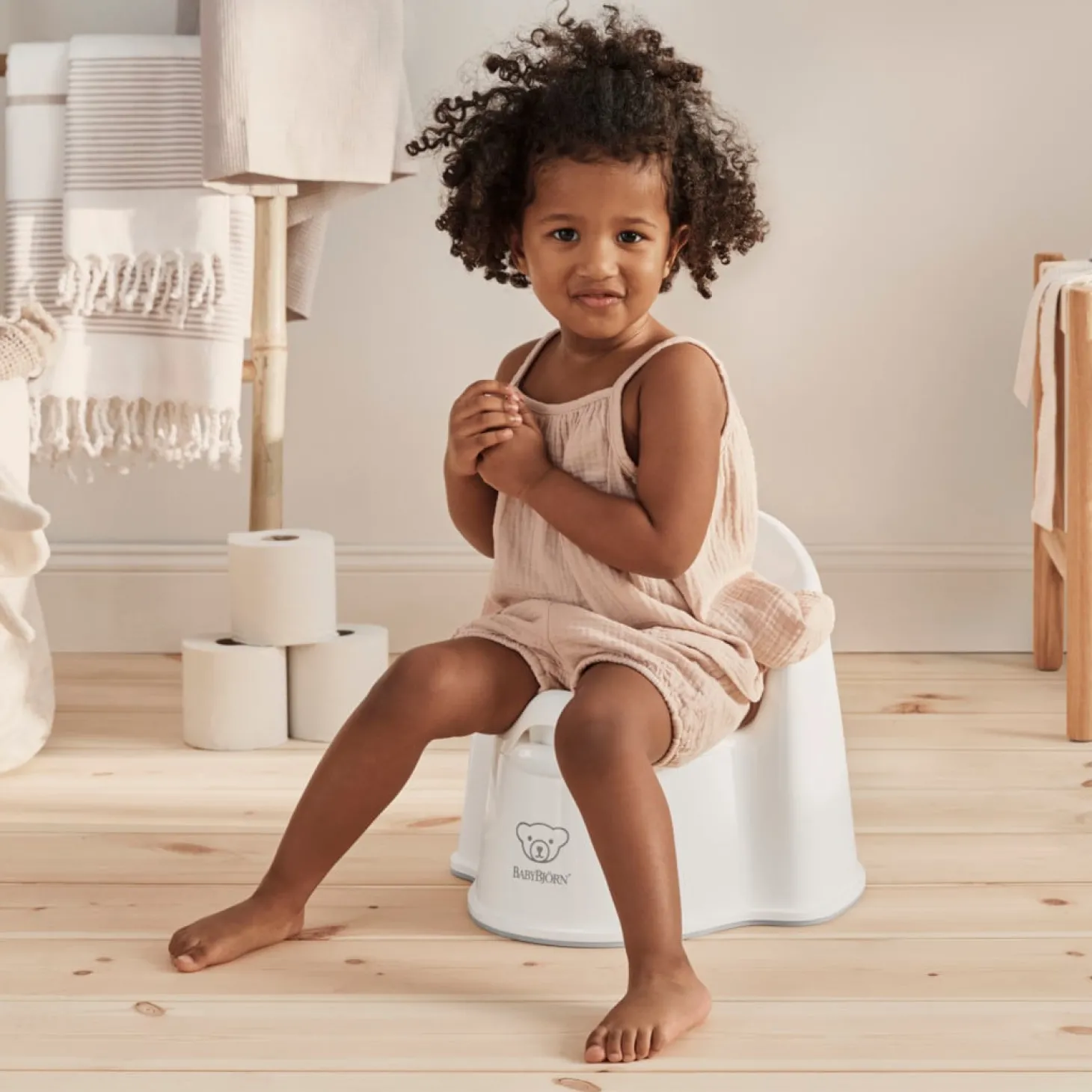 BabyBjörn Pot fauteuil Blanc/Gris