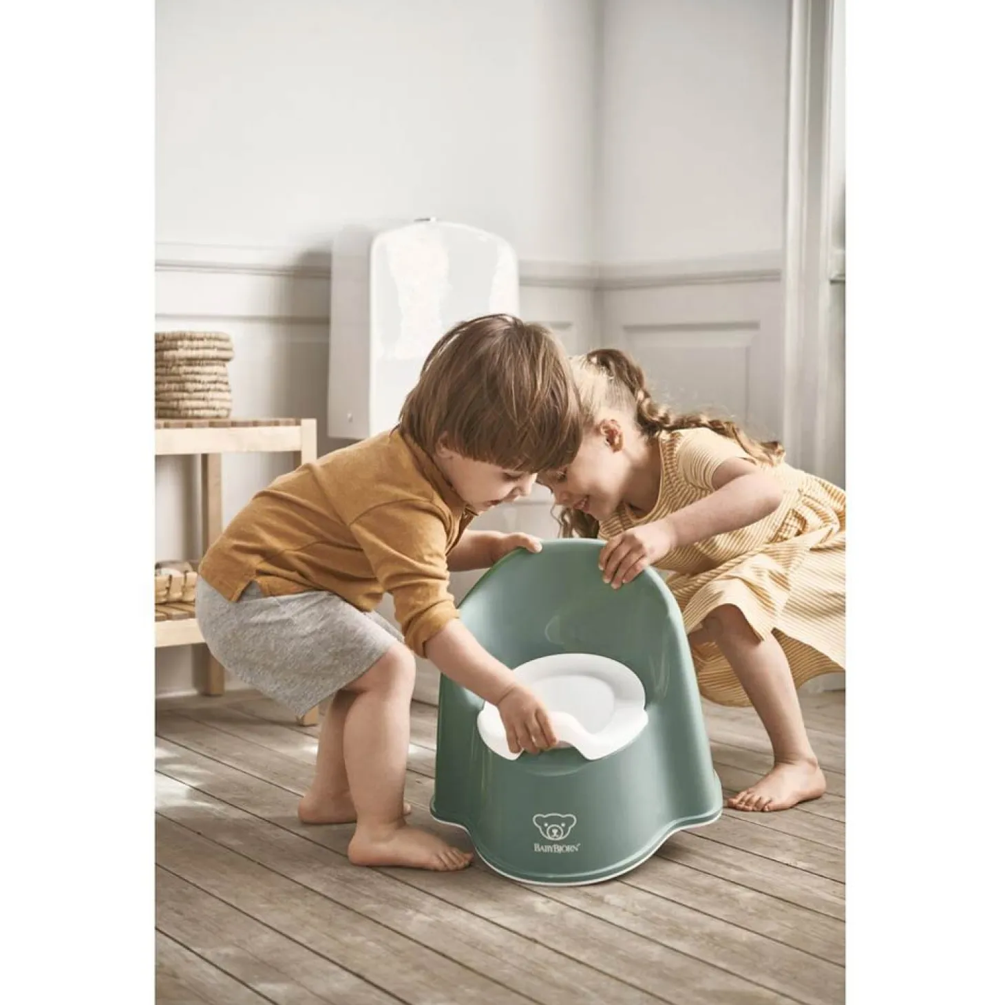 BabyBjörn Pot fauteuil Blanc/Gris