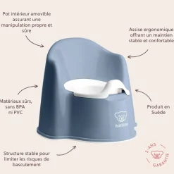 BabyBjörn Pot fauteuil Bleu Profond/Blanc
