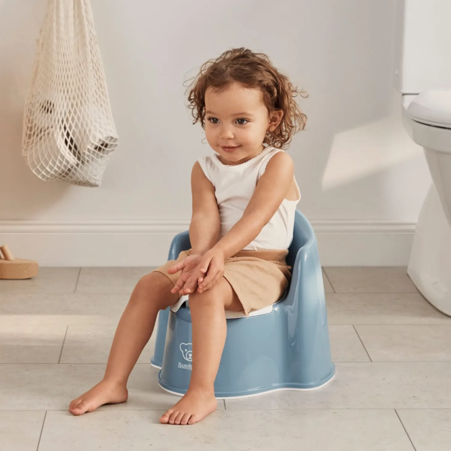 BabyBjörn Pot fauteuil Bleu Profond/Blanc