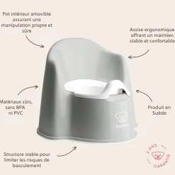 BabyBjörn Pot fauteuil Gris/Blanc