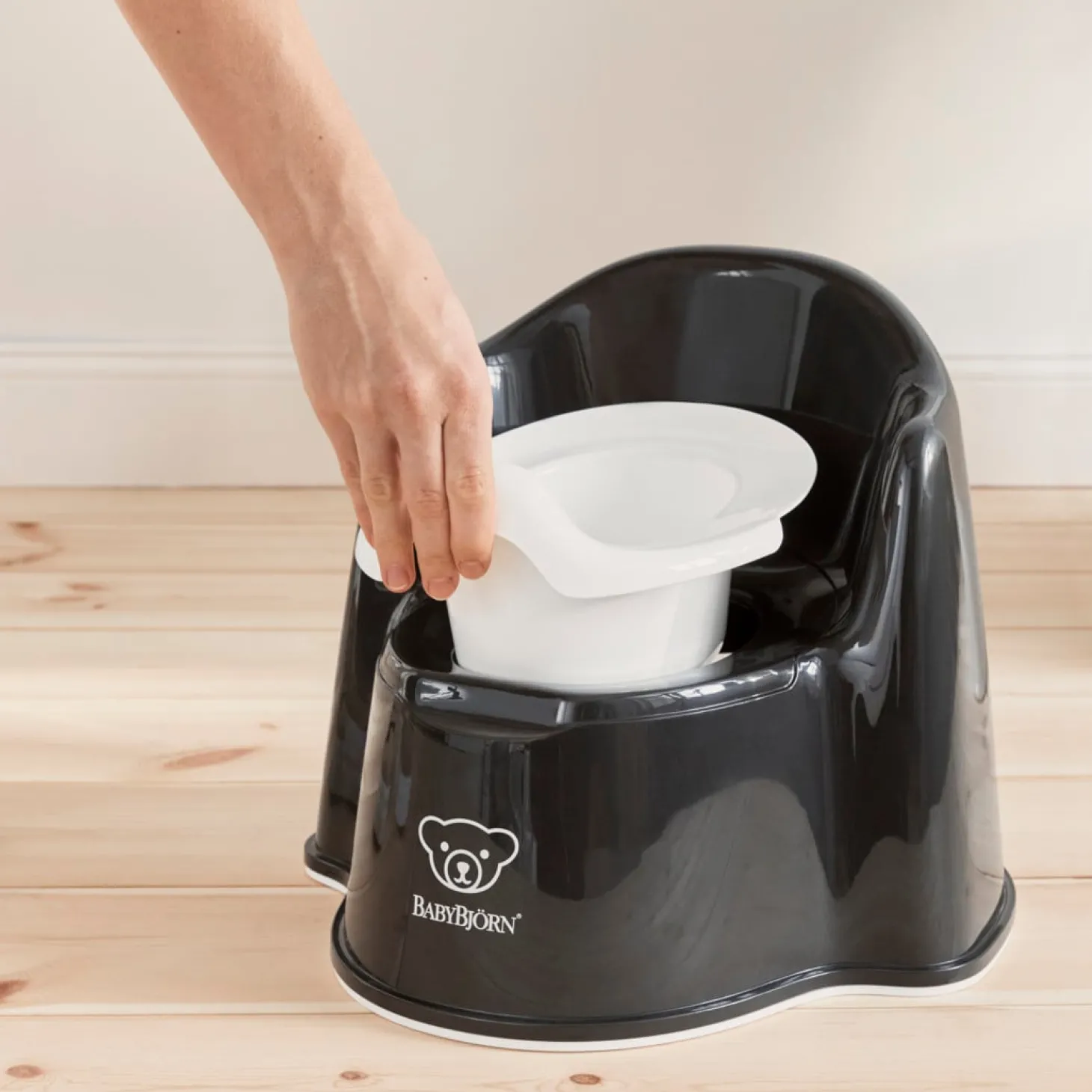 BabyBjörn Pot fauteuil Noir/Blanc