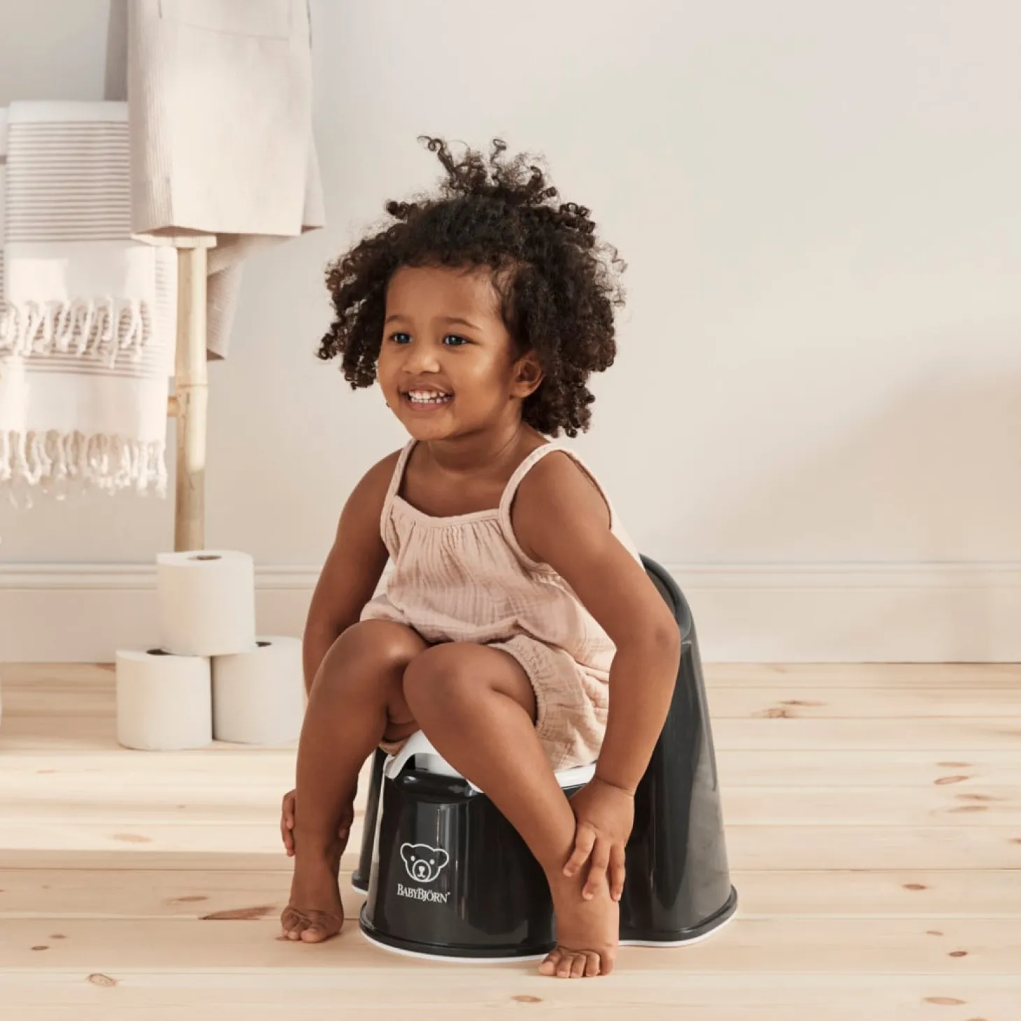 BabyBjörn Pot fauteuil Noir/Blanc