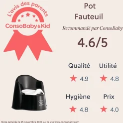 BabyBjörn Pot fauteuil Noir/Blanc