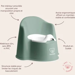 BabyBjörn                    Pot fauteuil    Vert Profond/Blanc
