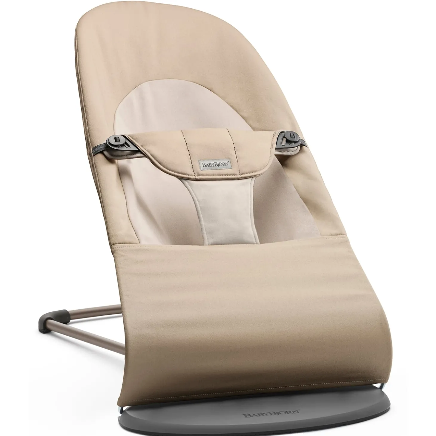 BabyBjörn Transat bébé balance soft tissé Kaki/Beige