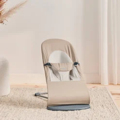 BabyBjörn Transat bébé balance soft tissé Kaki/Beige