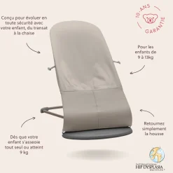 BabyBjörn Transat bébé bliss Gris Sable