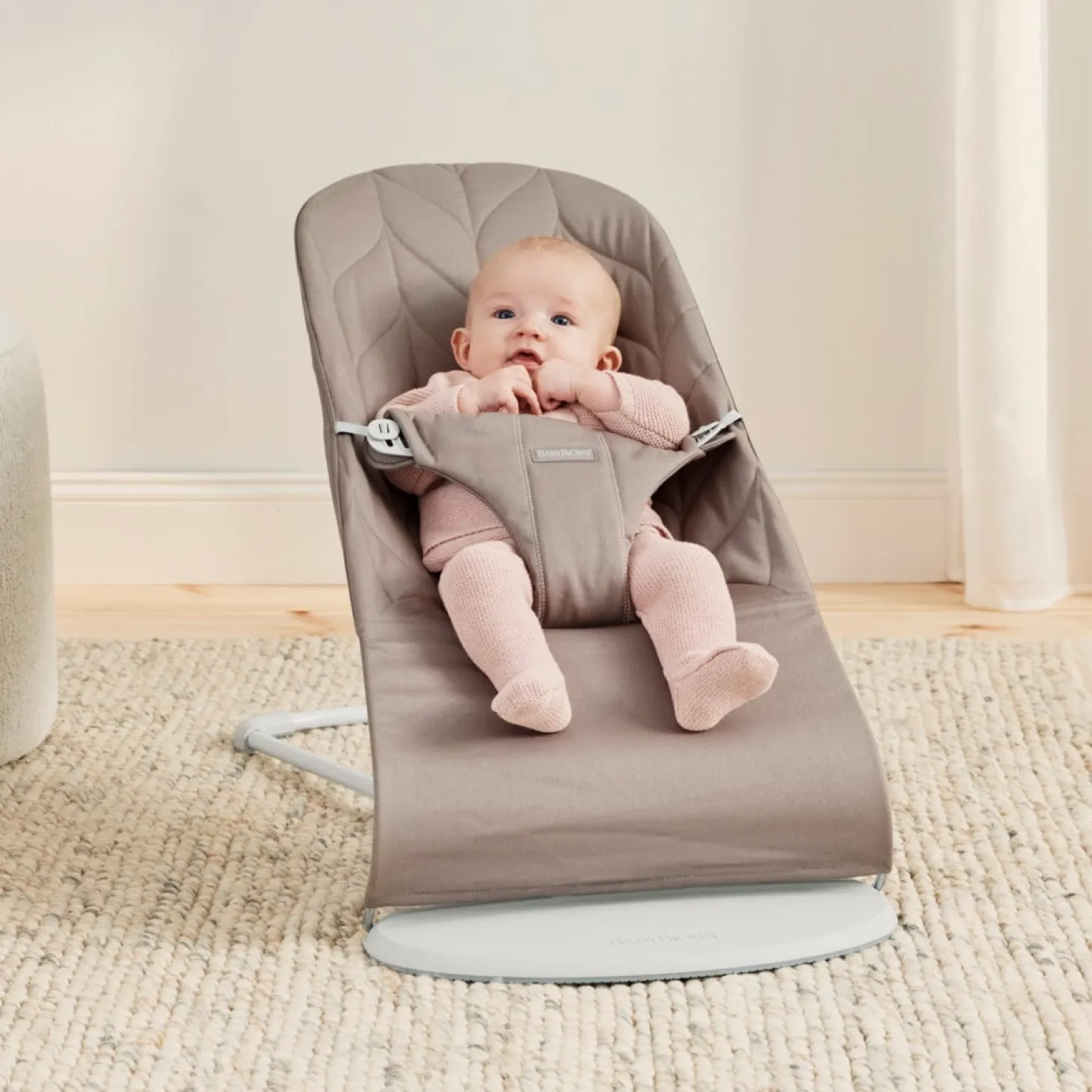 BabyBjörn Transat bébé bliss tissé Gris Sable